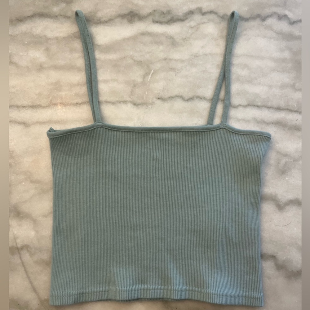 Sage Green Square Crop Top